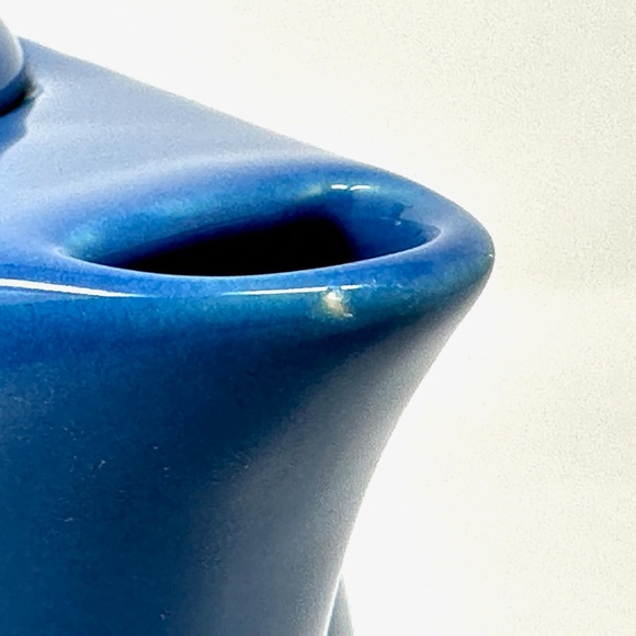 World Market Blue Ceramic Teapot with Lid Retro Vibe Super Cute! - Picture 10 of 10